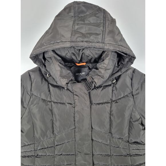 NWOT Orolay Womens Large Puffer Down Hooded Coat Winter Jacket YRF1021M‎ - Picture 2 of 14
